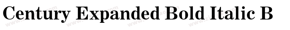 Century Expanded Bold Italic BT字体转换